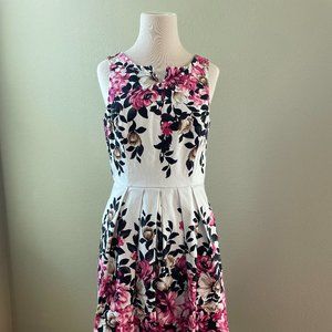 White House Black Market floral dress size 8